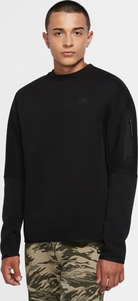 Світшот Nike M NSW TCH FLC CRW чорний CU4505-010