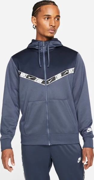 Толстовка Nike SPORTSWEAR MEN'S FULL-ZIP HOODIE темно-синяя DM4672-437