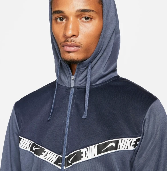 Толстовка Nike SPORTSWEAR MEN'S FULL-ZIP HOODIE темно-синяя DM4672-437