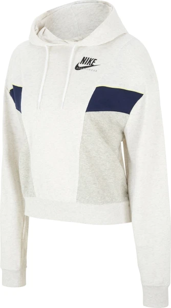 Худі жіноче Nike W NSW HERITAGE HOODIE FLC світло-сіро-темно-синє CZ8604-051