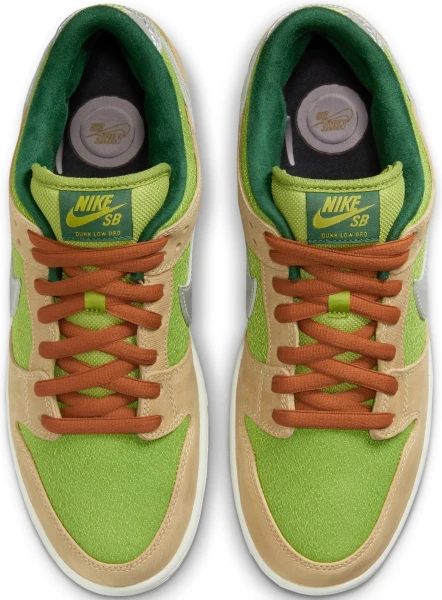 Кроссовки Nike DUNK LOW PRO салатово-светло-коричневые FQ7585-200