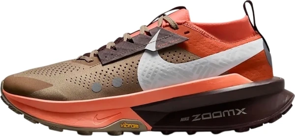 Кросівки для трейлраннінгу Nike ZOOMX ZEGAMA 2 TRAIL коричнево-жовтогарячі HQ3768-200
