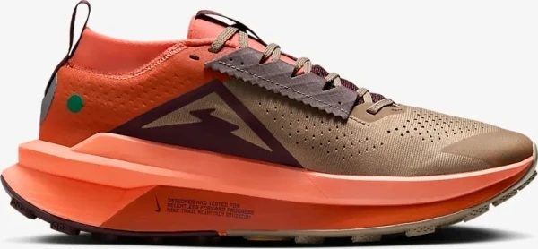 Кросівки для трейлраннінгу Nike ZOOMX ZEGAMA 2 TRAIL коричнево-жовтогарячі HQ3768-200