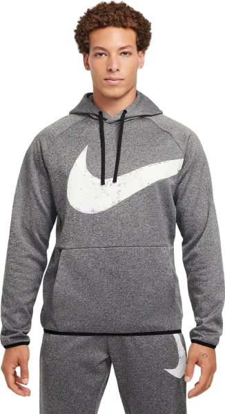Худи Nike TF HOODIE SWOOSH PO серое FZ1072-010