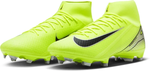 Бутсы Nike MERCURIAL ZOOM SUPERFLY 10 ACADEMY FG/MG лаймовые FQ1456-700