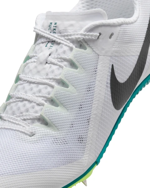 Кроссовки беговые Nike ZOOM RIVAL MULTI бело-зеленые FZ9664-102