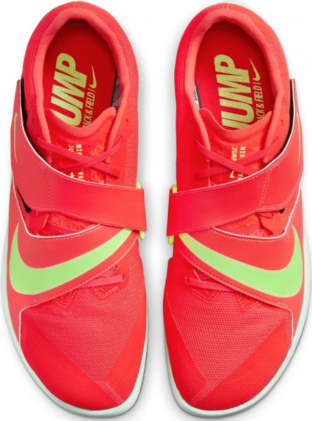 Кросівки бігові для стрибків Nike ZOOM RIVAL JUMP червоно-салатові DR2756-600
