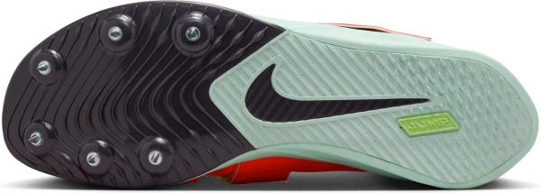 Кросівки бігові для стрибків Nike ZOOM RIVAL JUMP червоно-салатові DR2756-600