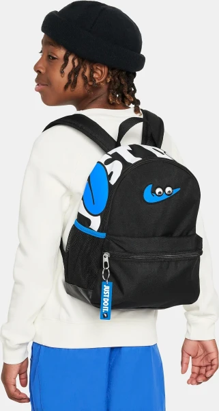 Рюкзак подростковый Nike BRASILIA JDI MINI BACKPACK SWOOSHY черно-синий FZ7259-010