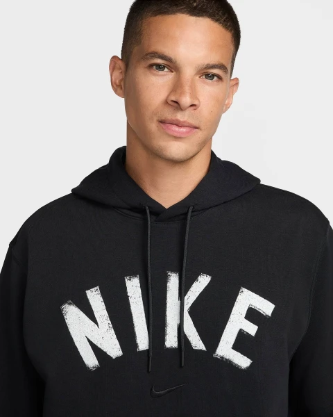 Худи Nike SWOOSH DRI-FIT FRENCH TERRY PULLOVER FITNESS HOODIE черное FV9919-010