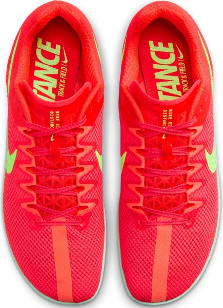 Кросівки бігові Nike ZOOM RIVAL DISTANCE червоно-салатові FZ9653-600