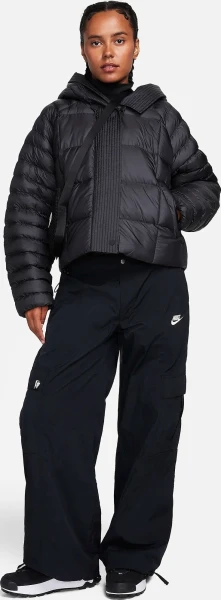 Куртка жіноча Nike SWOOSH PUFFER PRIMALOFT чорна FB8729-010