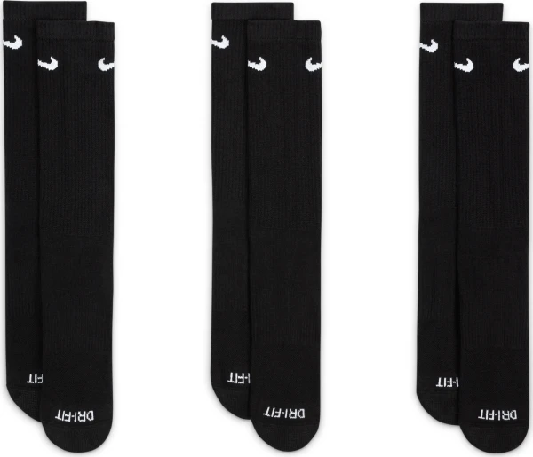 Шкарпетки Nike EVERYDAY PLUS CUSHIONED 3PR чорні (3 пари) SX6888-010