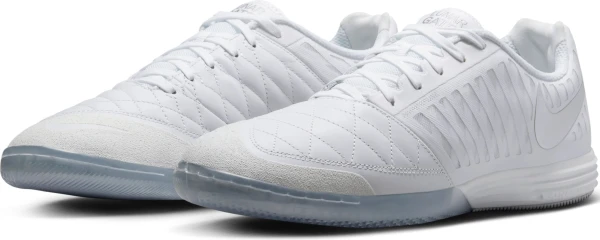 Футзалки (бампы) Nike LUNAR GATO II бело-серебряные 580456-105