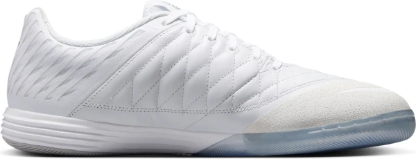 Футзалки (бампы) Nike LUNAR GATO II бело-серебряные 580456-105