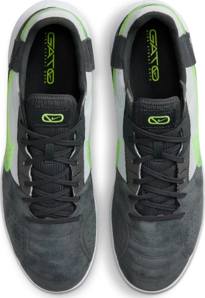 Футзалки (бампи) Nike STREETGATO темно-сіро-салатові DC8466-012