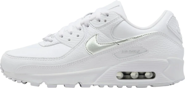 Кросівки жіночі Nike AIR MAX 90 біло-срібні FV0949-100