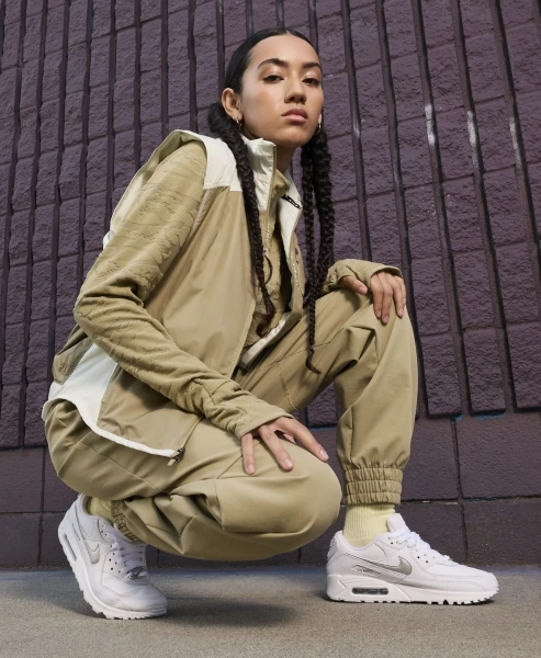 Кросівки жіночі Nike AIR MAX 90 біло-срібні FV0949-100