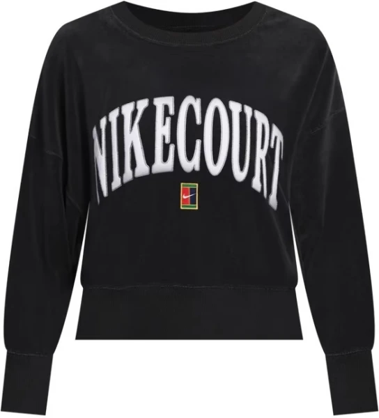 Світшот жіночий Nike NIKECOURT HERITAGE OVER-OVERSIZED чорний FQ2242-010