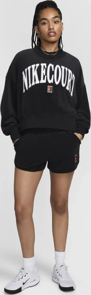 Світшот жіночий Nike NIKECOURT HERITAGE OVER-OVERSIZED чорний FQ2242-010