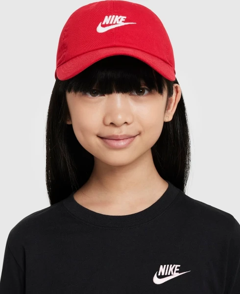 Кепка підліткова Nike K NK CLUB CAP US CB FUT WSH червона FB5063-657