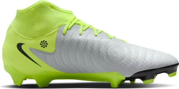 Бутси Nike PHANTOM LUNA II ACADEMY FG/MG срібно-лаймові FD6725-003