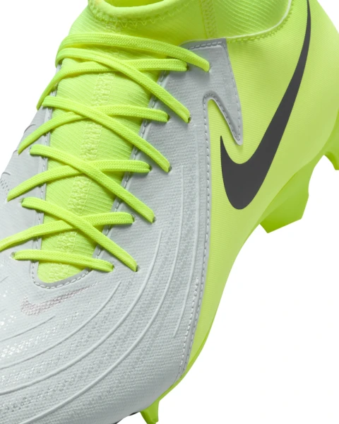 Бутси Nike PHANTOM LUNA II ACADEMY FG/MG срібно-лаймові FD6725-003
