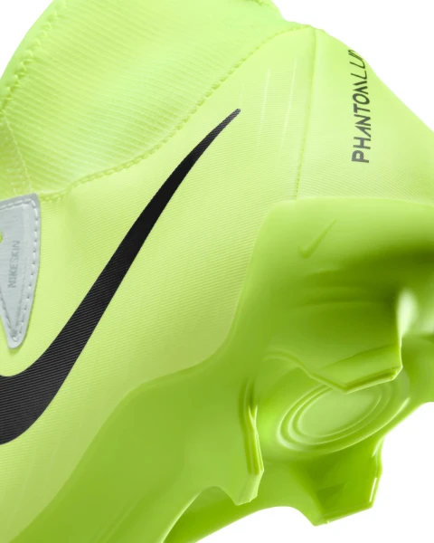Бутси Nike PHANTOM LUNA II ACADEMY FG/MG срібно-лаймові FD6725-003