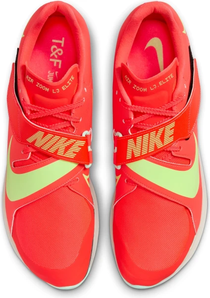 Кроссовки беговые для прыжков Nike ZOOM LONG JUMP ELITE красно-салатовые FZ9326-600