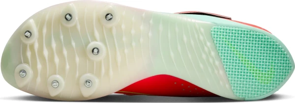 Кроссовки беговые для прыжков Nike ZOOM LONG JUMP ELITE красно-салатовые FZ9326-600