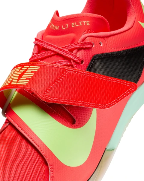 Кроссовки беговые для прыжков Nike ZOOM LONG JUMP ELITE красно-салатовые FZ9326-600