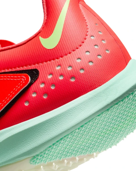 Кроссовки беговые для прыжков Nike ZOOM LONG JUMP ELITE красно-салатовые FZ9326-600