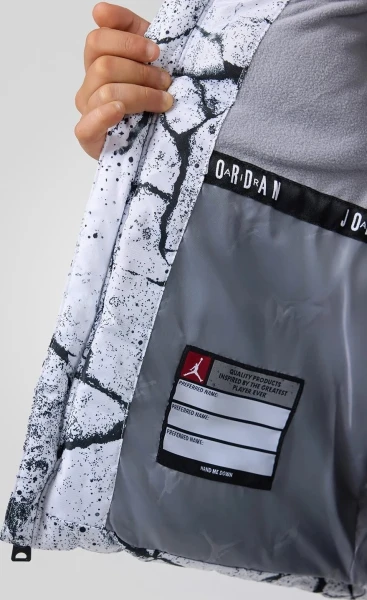 Куртка підліткова Nike JORDAN 2 FER біло-чорна 95D191-G0W