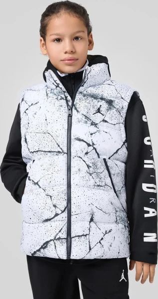 Куртка підліткова Nike JORDAN 2 FER біло-чорна 95D191-G0W