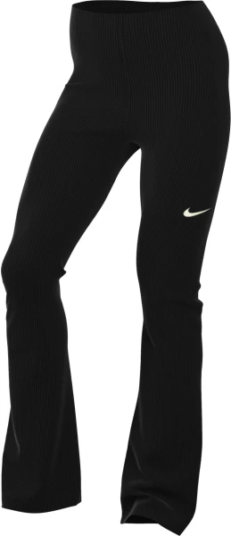 Лосіни жіночі Nike SPORTSWEAR CHILL KNIT TIGHT MINI-RIB FLARED LEGGINGS чорні FQ2113-010