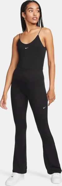 Лосіни жіночі Nike SPORTSWEAR CHILL KNIT TIGHT MINI-RIB FLARED LEGGINGS чорні FQ2113-010