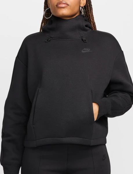 Худі жіноче Nike SPORTSWEAR TECH FLEECE OVERSIZED HOODIE чорне FV6322-010