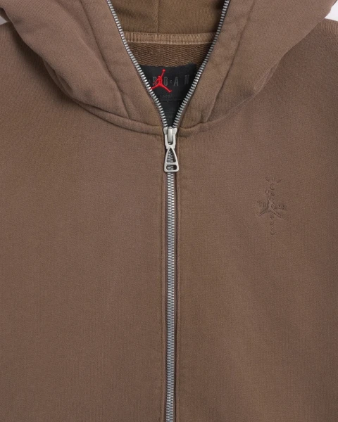 Толстовка Nike AIR JORDAN X TRAVIS SCOTT FULL-ZIP HOODIE 'PALOMINO' коричнева DZ5500-275