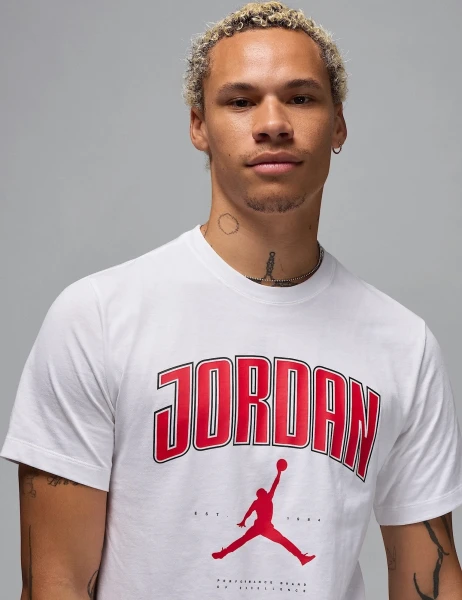 Футболка Nike JORDAN CITY 88 SS CREW біла червона HQ0009-100