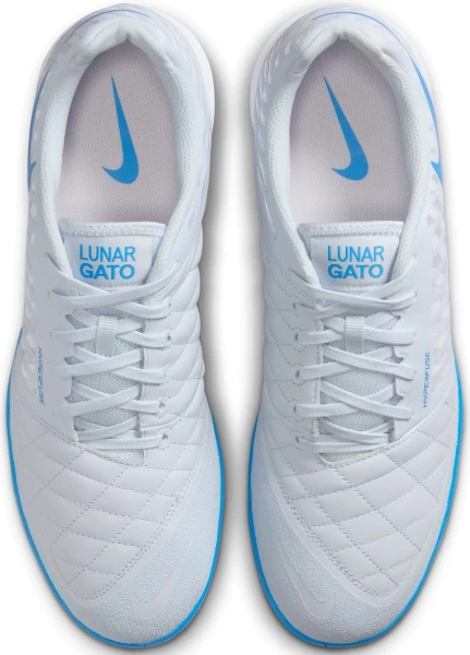 Футзалки (бампи) Nike LUNAR GATO II сіро-блакитні 580456-013