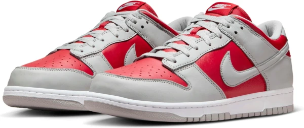 Кроссовки Nike DUNK LOW красно-серые FQ6965-600