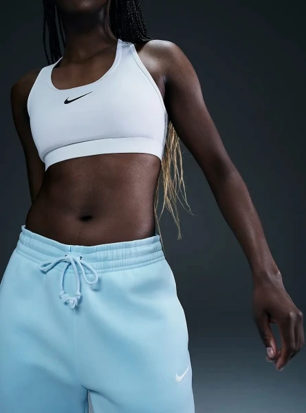 Спортивні штани жіночі Nike PHOENIX FLEECE MID-RISE PANTS блакитні FZ7626-474