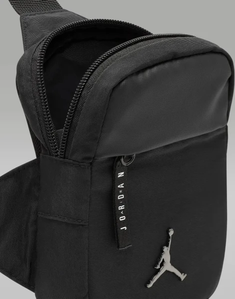 Сумка через плечо Nike JORDAN AIRBORNE HIP BAG черная 7A0747-023
