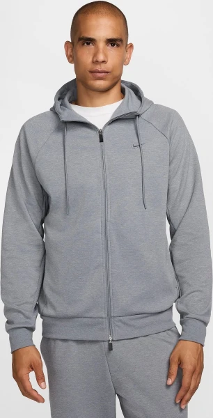 Толстовка Nike PRIMARY FLEECE DRI-FIT UV FULL-ZIP PERFORMANCE HOODIE серая FZ0967-065