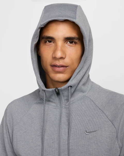Толстовка Nike PRIMARY FLEECE DRI-FIT UV FULL-ZIP PERFORMANCE HOODIE серая FZ0967-065
