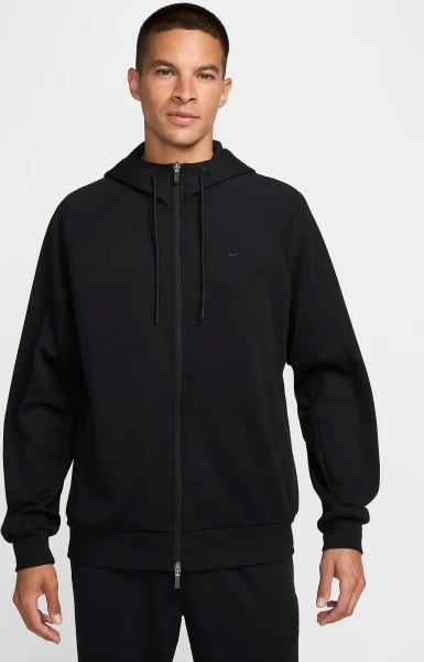 Толстовка Nike PRIMARY FLEECE DRI-FIT UV FULL-ZIP PERFORMANCE HOODIE черная FZ0967-010