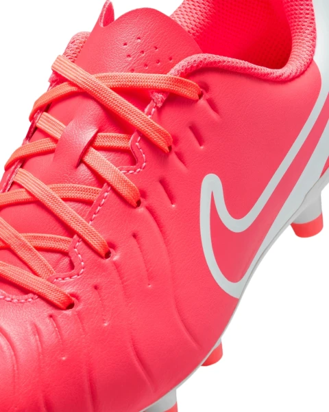 Бутсы детские Nike JR TIEMPO LEGEND 10 CLUB FG/MG коралловые DV4352-800