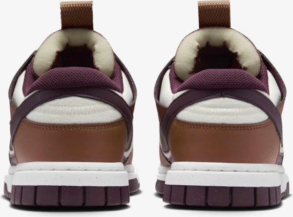 Кроссовки Nike DUNK LOW JUMBO коричнево-темно-фиолетово-белые FQ8248-200