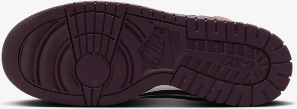 Кроссовки Nike DUNK LOW JUMBO коричнево-темно-фиолетово-белые FQ8248-200