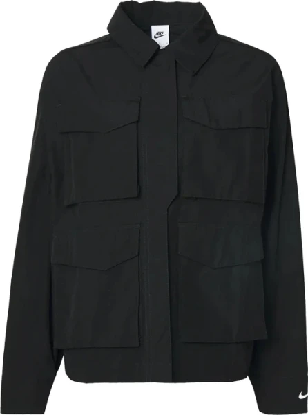 Куртка женская Nike SPORTSWEAR ESSENTIALS WOVEN CARGO JACKET черная HJ1007-010